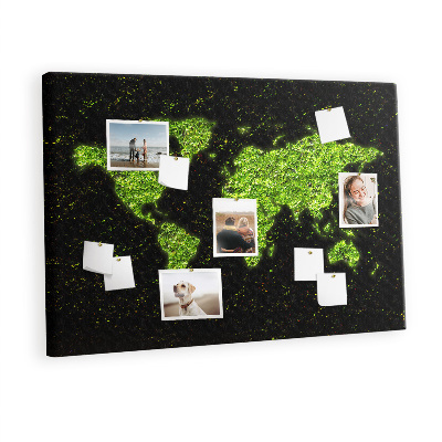 Quadro em cortiça Mapa do mundo