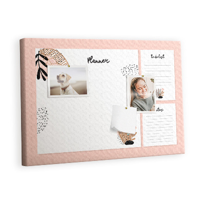 Quadro de aviso de cortiça Planejador mensal