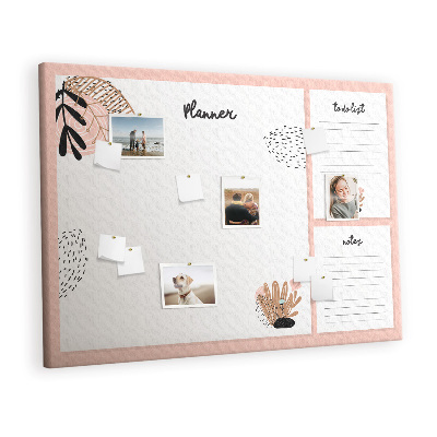 Quadro de aviso de cortiça Planejador mensal