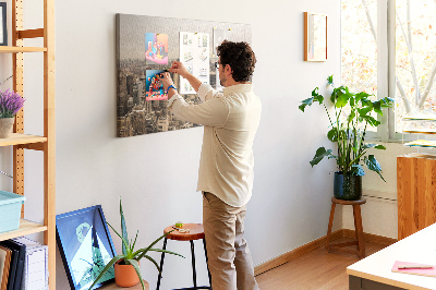 Painel em cortiça Paisagem da cidade