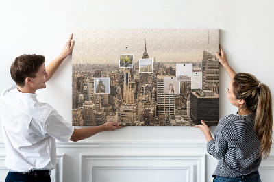 Painel em cortiça Paisagem da cidade