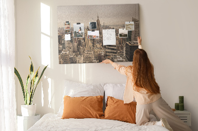 Painel em cortiça Paisagem da cidade