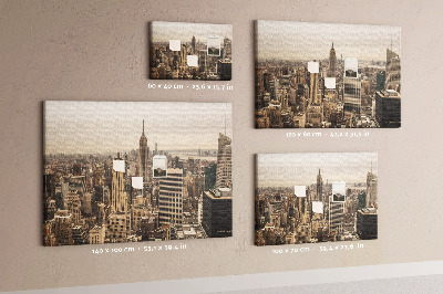 Painel em cortiça Paisagem da cidade