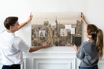 Painel em cortiça Paisagem da cidade