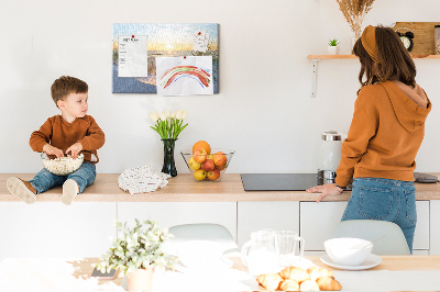 Quadro em cortiça Pôr do sol na praia