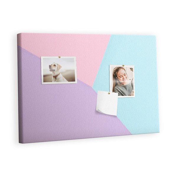 Painel em cortiça Padrão pastel