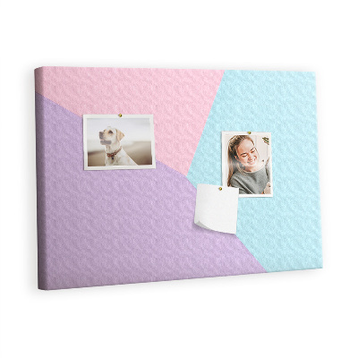 Painel em cortiça Padrão pastel