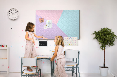 Painel em cortiça Padrão pastel