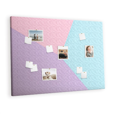 Painel em cortiça Padrão pastel