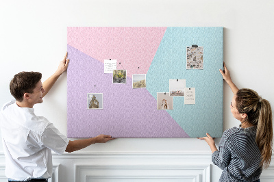 Painel em cortiça Padrão pastel