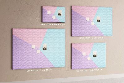 Painel em cortiça Padrão pastel