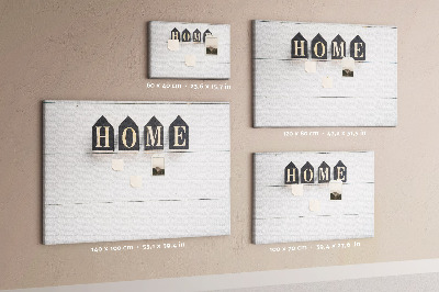 Quadro de aviso de cortiça A inscrição 