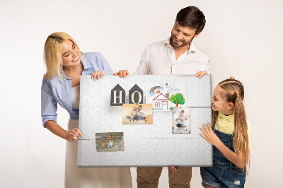 Quadro de aviso de cortiça A inscrição 