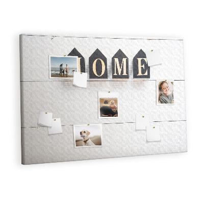 Quadro de aviso de cortiça A inscrição 