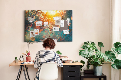 Painel em cortiça Flores da primavera