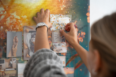 Painel em cortiça Flores da primavera