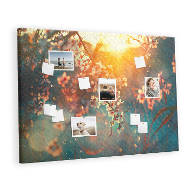 Painel em cortiça Flores da primavera