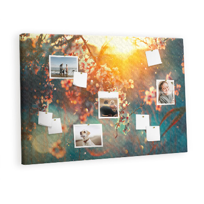 Painel em cortiça Flores da primavera