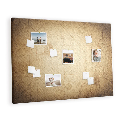 Quadro de aviso de cortiça Mapa antigo