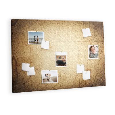 Quadro de aviso de cortiça Mapa antigo