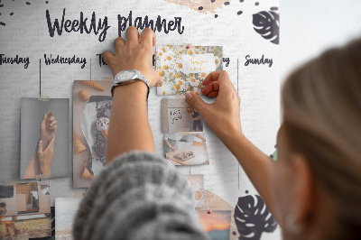 Painel em cortiça Planejador tropical