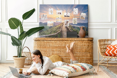 Quadro de aviso de cortiça Paisagem montanhosa