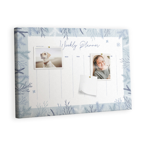 Quadro em cortiça Planejador de inverno