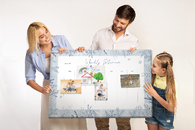 Quadro em cortiça Planejador de inverno