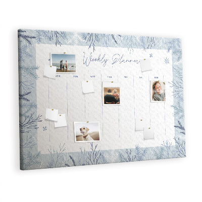 Quadro em cortiça Planejador de inverno