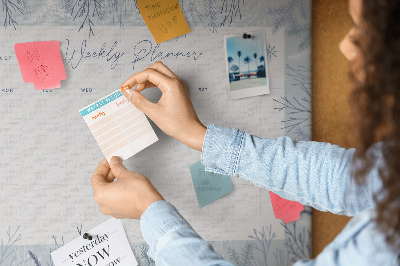 Quadro em cortiça Planejador de inverno