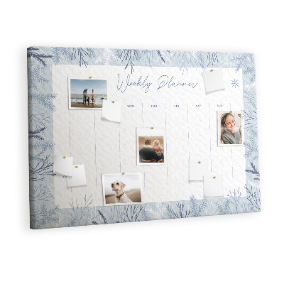 Quadro em cortiça Planejador de inverno