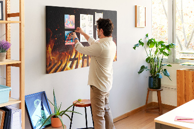 Painel em cortiça Grade