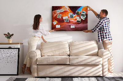 Quadro de aviso de cortiça Cânion