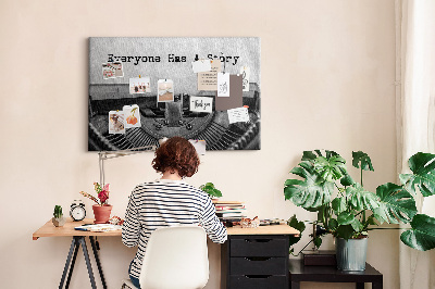 Quadro em cortiça Todo mundo tem histórias