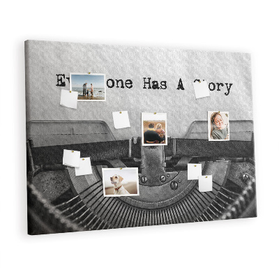 Quadro em cortiça Todo mundo tem histórias