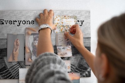 Quadro em cortiça Todo mundo tem histórias