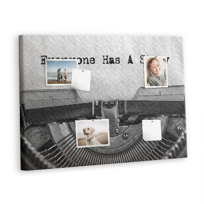 Quadro em cortiça Todo mundo tem histórias