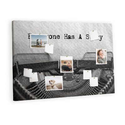 Quadro em cortiça Todo mundo tem histórias