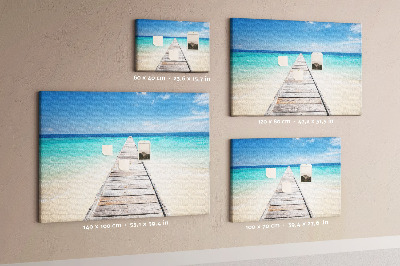 Painel em cortiça Ilha tropical