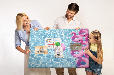 Painel em cortiça Flamingos dente-de-leão