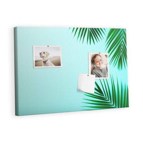 Quadro de aviso de cortiça Moldura de palmeira