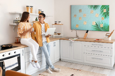 Quadro de aviso de cortiça Moldura de palmeira