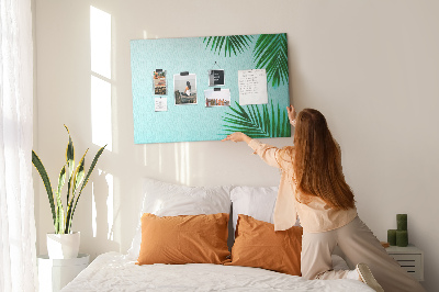 Quadro de aviso de cortiça Moldura de palmeira