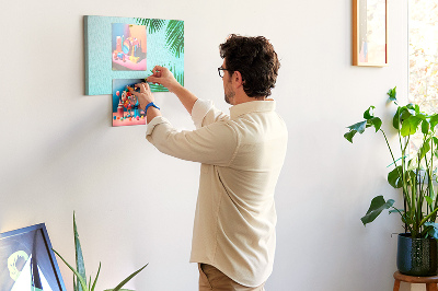 Quadro de aviso de cortiça Moldura de palmeira