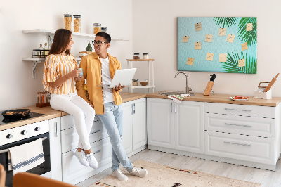 Quadro de aviso de cortiça Moldura de palmeira