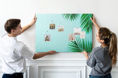 Quadro de aviso de cortiça Moldura de palmeira