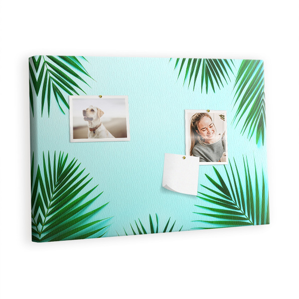 Painel em cortiça Folhas tropicais