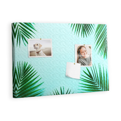 Painel em cortiça Folhas tropicais