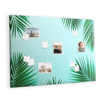 Painel em cortiça Folhas tropicais