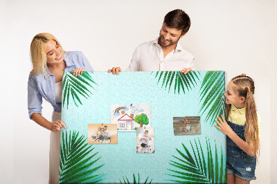 Painel em cortiça Folhas tropicais